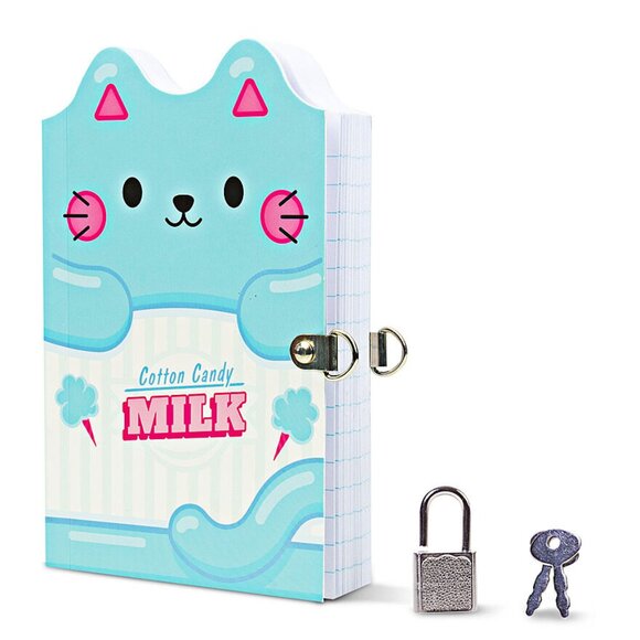 Cotton Candy Milk Carton Lock Diary Journal & 2 Keys - Picture 1 of 3